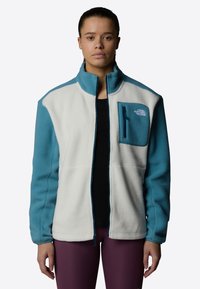 The North Face YUMIORI FULL ZIP - Polárdzseki - white dune algae blue m