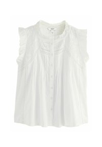 Next EMBROIDERED PINTUCK SLEEVELESS - Chemisier - white