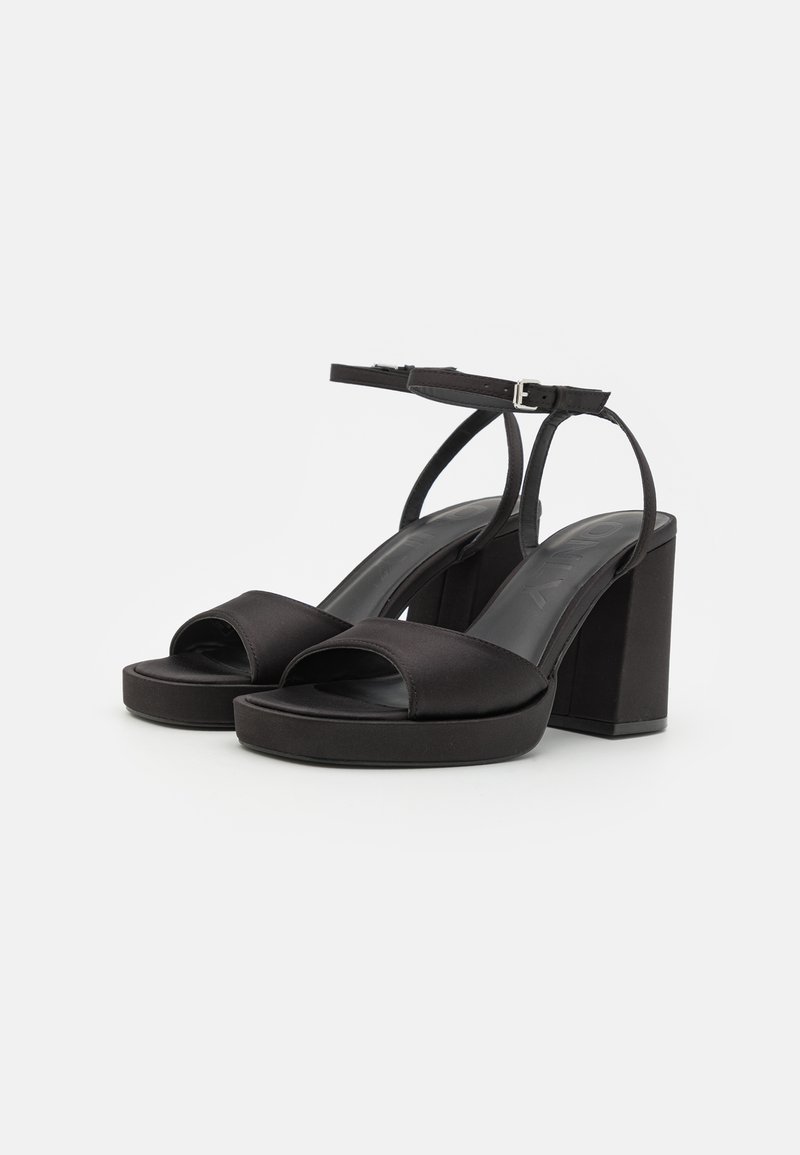 ONLY SHOES ONLMADISON-1 CROSS SUEDE SLIP ON - Sandali bassi, Black