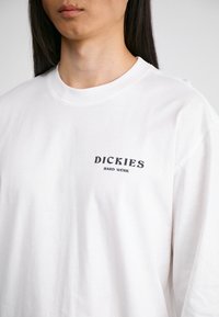 Dickies OATFIELD TEE - Pikkade varrukatega topp - white
