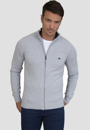 MIT REISSVERSCHLUSS - Kardigan - grey melange