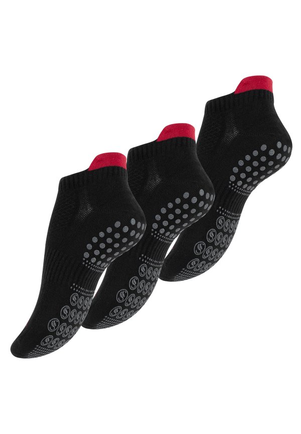 RUTSCHFESTE 3 PAAR FÜR YOGA UND PILATES - Socken - schwarz
