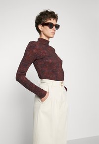 Scotch & Soda MOCKNECK LONGLSEEVE - Pitkähihainen paita - bordeaux