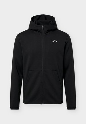 Oakley, EDGE FORCE HOODIE - Суитшърт с цип - pitch black