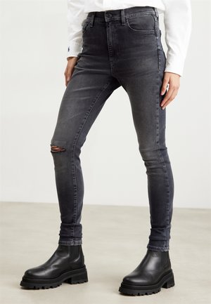 Skinny-Farkut - black denim