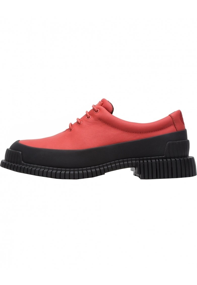 derbies femme vernis rouge