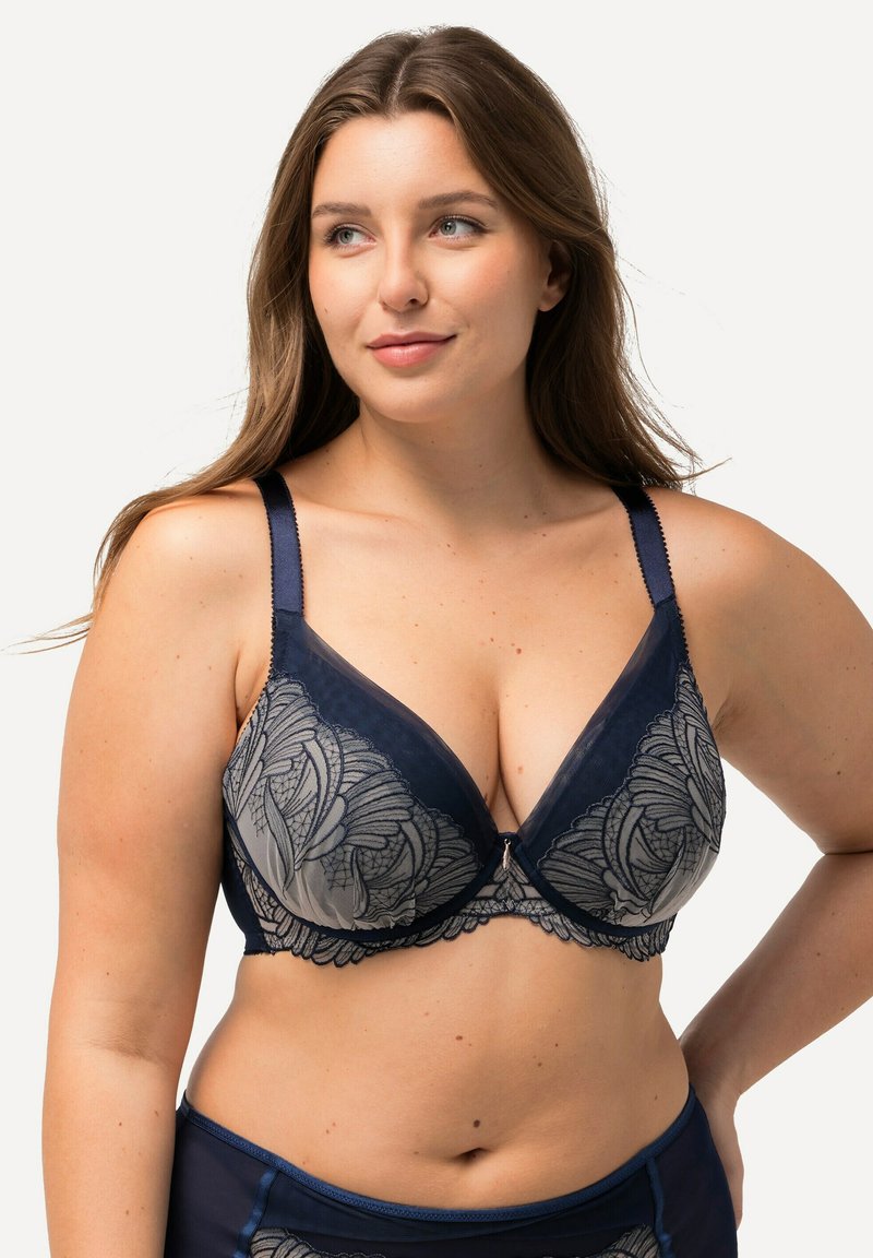 Ulla Popken - Beugel BH - dark blue, Vergroten