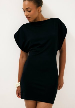NA-KD, SCULPTURAL PUNTO MINI DRESS - Etui-jurk - black