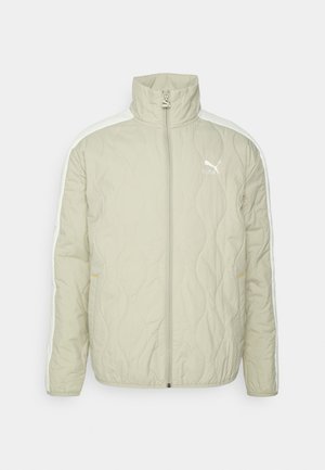 QUILTING TRACK JACKET - Trainingsvest - pebble gray