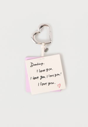 I LOVE YOU LOVE NOTES - Schlüsselanhänger - cream