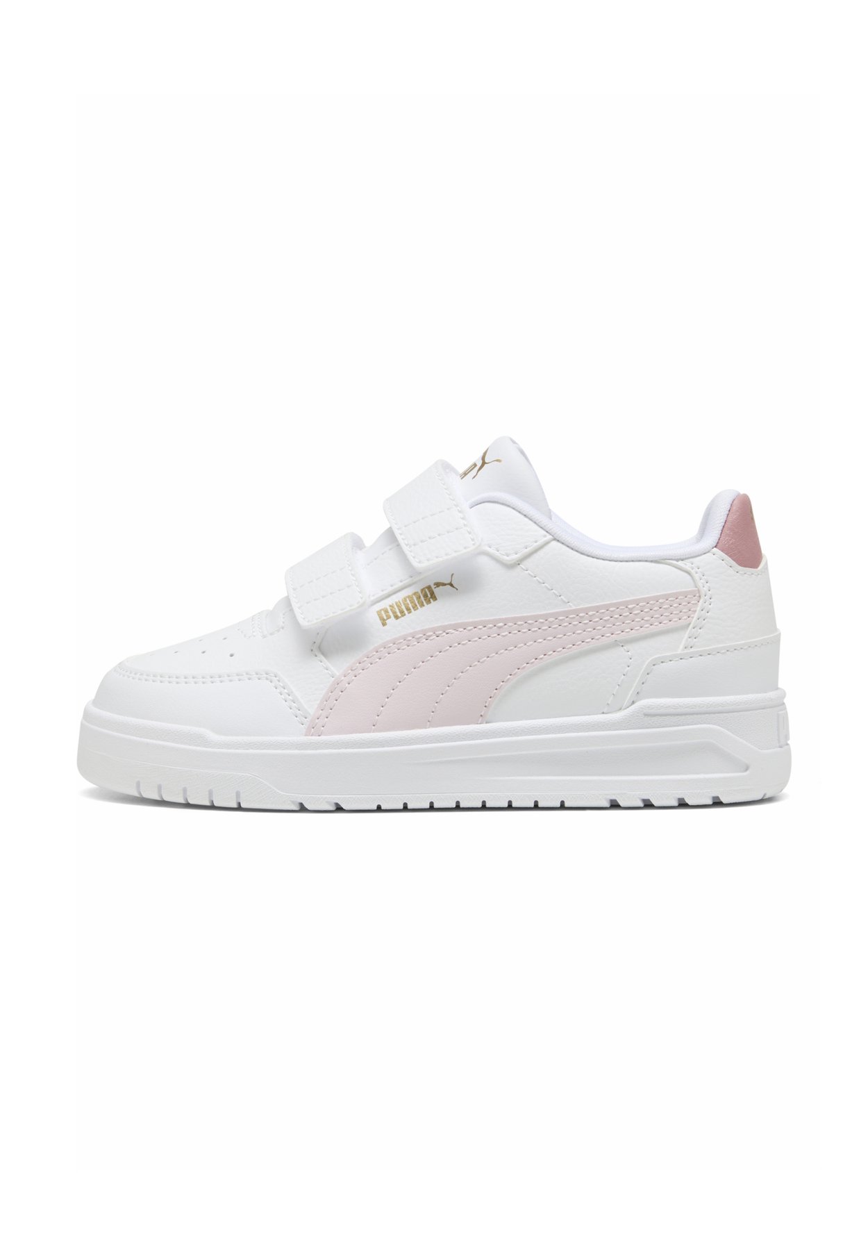 PUMA SHUFFLE DOWNTOWN LO V PS UNISEX - Baby shoes - white-powder pink