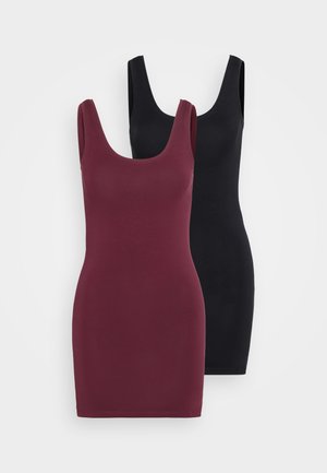 ONLLIVE LOVE LIFE NEW LONG 2 PACK - Topper - black pack/windsor wine