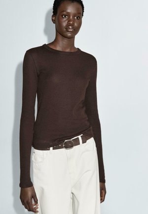 Langarmshirt - brown