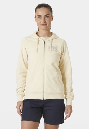 LOGO FULL HOODIE - Sudadera con cremallera - cream