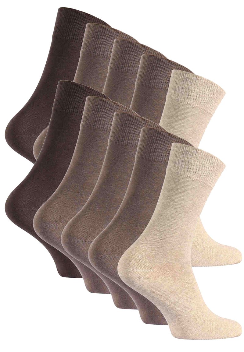 Herren Unterhosen | RESLAD 10 ER Pack Socken brauntöne/braun - XP03266 Herren Unterhosen | RESLAD 10 ER Pack Socken brauntöne/braun - XP03266