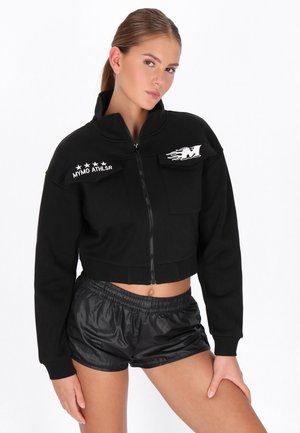 Sudadera con cremallera - black