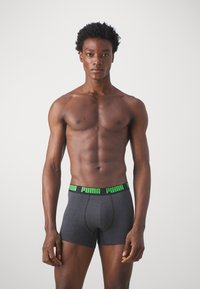 Puma MEN EVERYDAY 4 PACK  - Boxer alsónadrág - black/multi colour