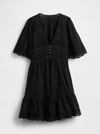 FLUTTER  MINI DRESS - Vestito casual - true black