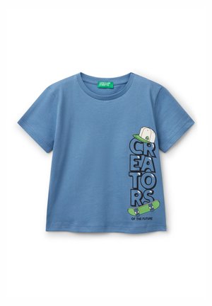 Print T-shirt - blue