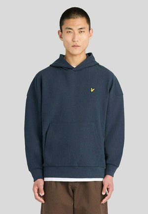 Lyle & Scott, LYLE & SCOTT MID LAYERS GEO RIB HOODIE - Hoodie - z dark navy