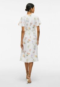 VILA VILOVIE WRAP DRESS - Vardagsklänning - snow white
