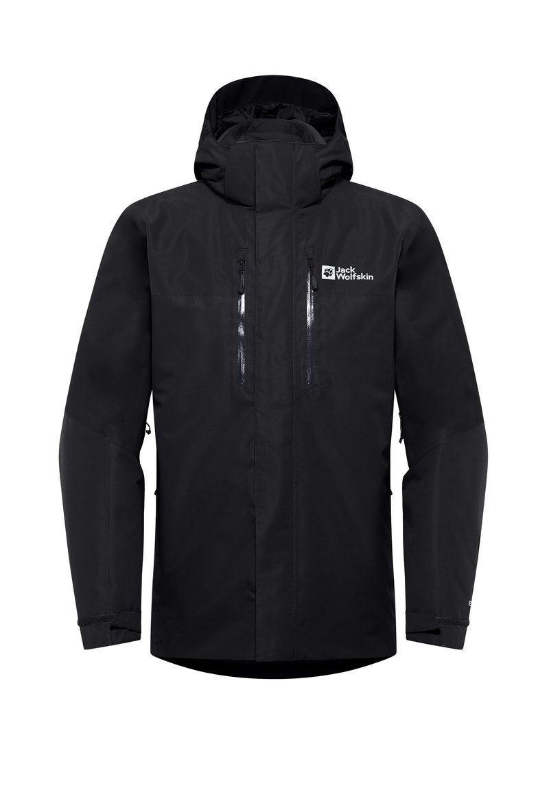Jack Wolfskin Regenjas zwart