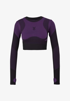 QS, CROPPED - Langarmshirt - lila