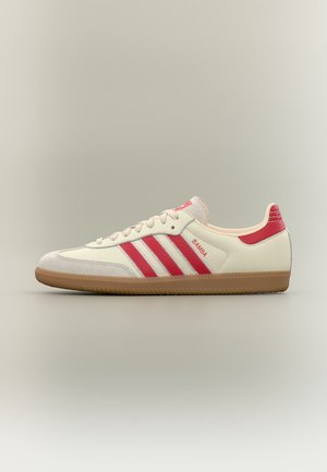 adidas Originals, SAMBA OG UNISEX - Baskets basses - off white/better scarlet