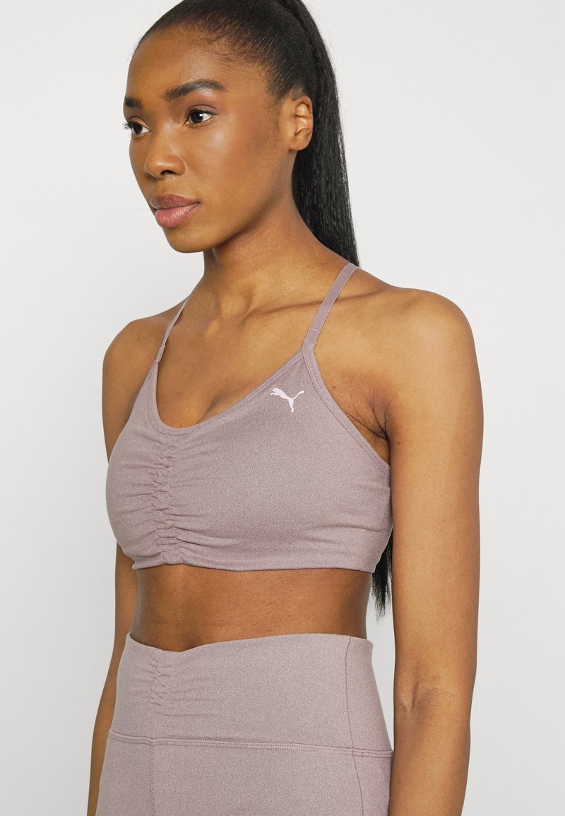 Damen Sportbekleidung | Puma LOW IMPACT STUDIO FOUNDATION BRA Sport-BH mit leichter Stützkraft quail heather/mauve - SX59266 Damen Sportbekleidung | Puma LOW IMPACT STUDIO FOUNDATION BRA Sport-BH mit leichter Stützkraft quail heather/mauve - SX59266