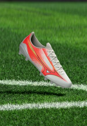 Mizuno, MIZUNO Α III SELECT AG UNISEX - Футболни обувки за изкуствена трева - white/lava orange/evening primrose
