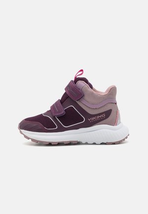 Viking AERY MID WP UNISEX - Høye joggesko - aubergine/dusty pink