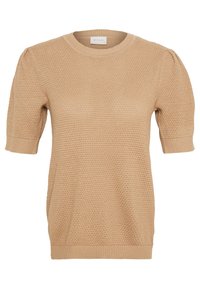 VILA T-shirt med print - beige