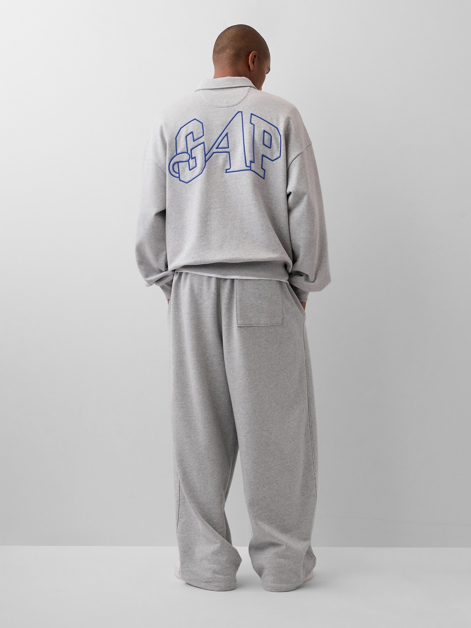 GAP GAP AWAKE NY HEAVYWEIGHT OVERSIZED QUARTER-ZIP PULLOVER