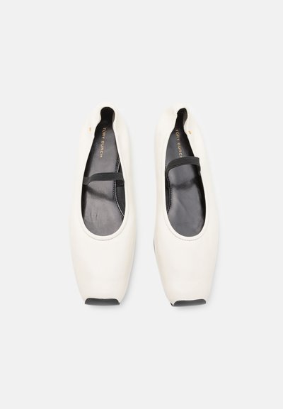 Tory Burch MARY JANE BALLET - Ballerinasko m/ rem - new ivory/perfect black