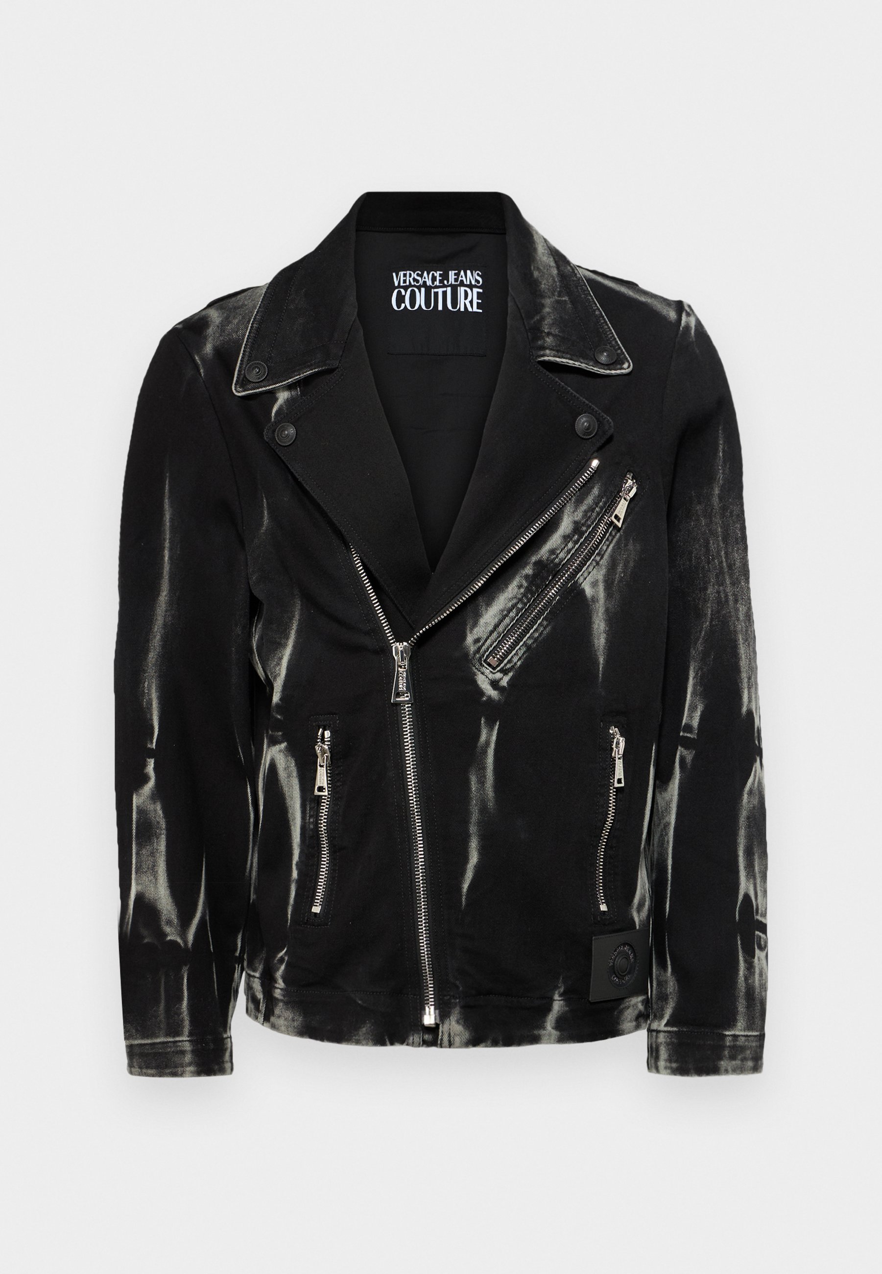 Versace Jeans Couture Denim jacket - black - Zalando.co.uk