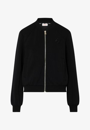 LIU JO, LIU JO SCUBA SWEATSHIRT WITH ZIP - Bombera - black