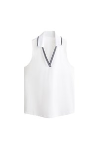 SLEEVLESS POLO - Poloshirt - white