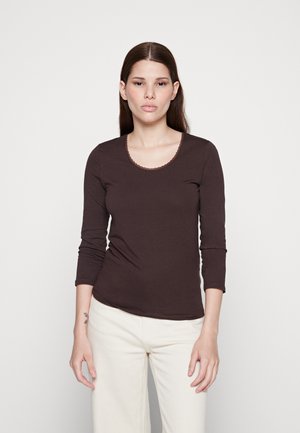 VMDANIMAXI 3/4 O-NECK - Långärmad tröja - coffee bean