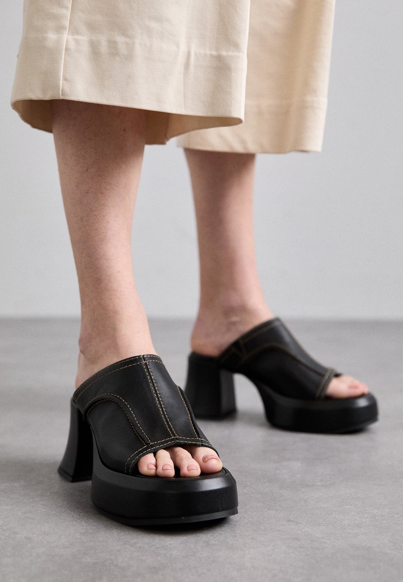 MIISTA LOTA - Heeled mules - black