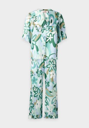 IT’S 9PM, SELENE FLORAL SET - Komplet pidžame - green