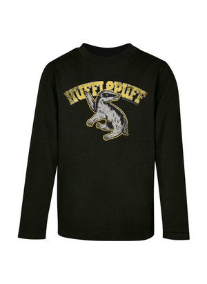 HARRY POTTER - HUFFLEPUFF SPORT EMBLEM LONGSLEEVE - Sweatshirt - black