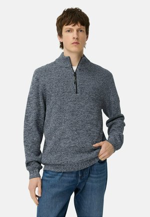 TROYER MIT MELIERTER STRUKTUR - Strickpullover - tinted blue