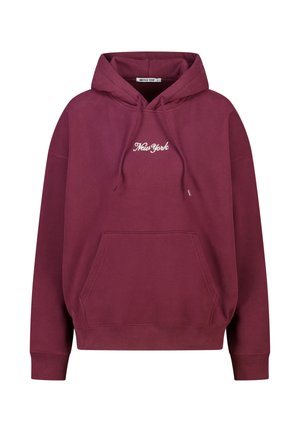 Sweat à capuche - bordeaux