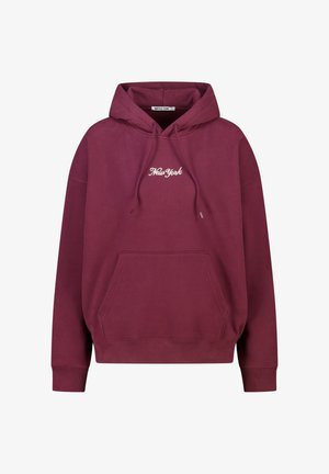 Sweat à capuche - bordeaux