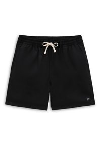 Bañador negro fabricado en material ligero, con una cinturilla elástica y un cordón de color crema, además de bolsillos laterales. Pequeño logo de la marca en el bajo.