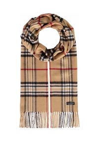 PLAID CASHMINK - MADE IN GERMANY - Sál - camel