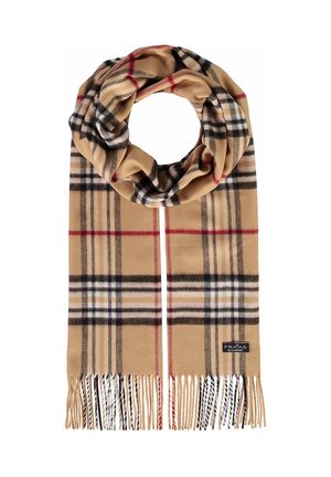 PLAID CASHMINK - MADE IN GERMANY - Šal - camel