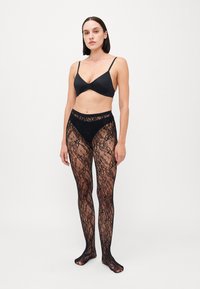 ONLY ONLESTA FLOWER TIGHTS - Panty - black