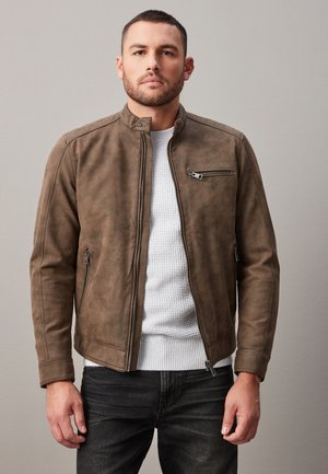 Next REGULAR FIT - Veste en similicuir - brown