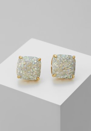 SMALL SQUARE STUDS - Fülbevalók - silver-coloured